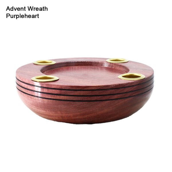 "Advent Wreath" in Purpleheart - Image 2