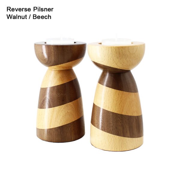 "Reverse Pilsner" in Beech and Black Walnut