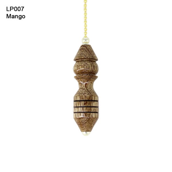 Mango, Light Pull, Fan Pull, Decor, Hand-Turned, Handmade, One-of-a-kind, Wood, Woodturning