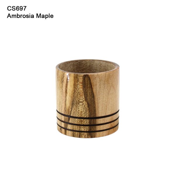 tea light holder, ambrosia maple