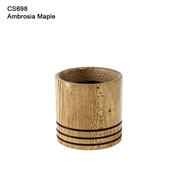 tea light holder, ambrosia maple