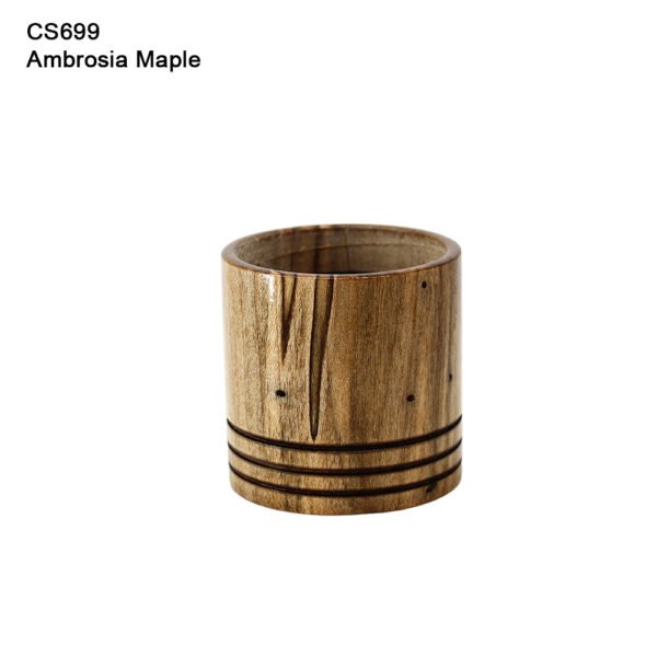 tea light holder, ambrosia maple