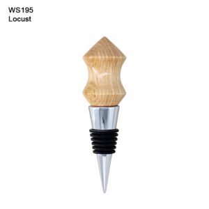 wine bottle stopper in locust