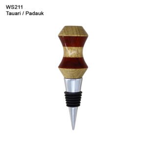Wine Bottle Stopper in Tauari and Padauk (WS211)