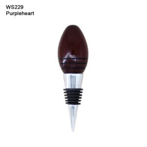 Wine Bottle Stopper in Purpleheart (WS229)