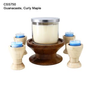 "Advent Wreath" in Guanacaste and Curly Maple (CSS750)