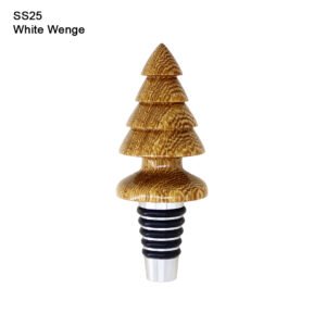 Liquor Bottle Stopper in White Wenge (SS25)