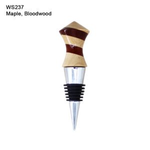 Wine Bottle Stopper in Maple and Bloodwood (WS237)