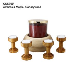"Advent Wreath" in Ambrosia Maple and Canarywood (CSS769)
