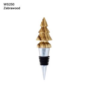 Wine Bottle Stopper in Zebrawood (WS250)